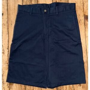 Chaps boys size 16 husky approved school wear navy blue shorts